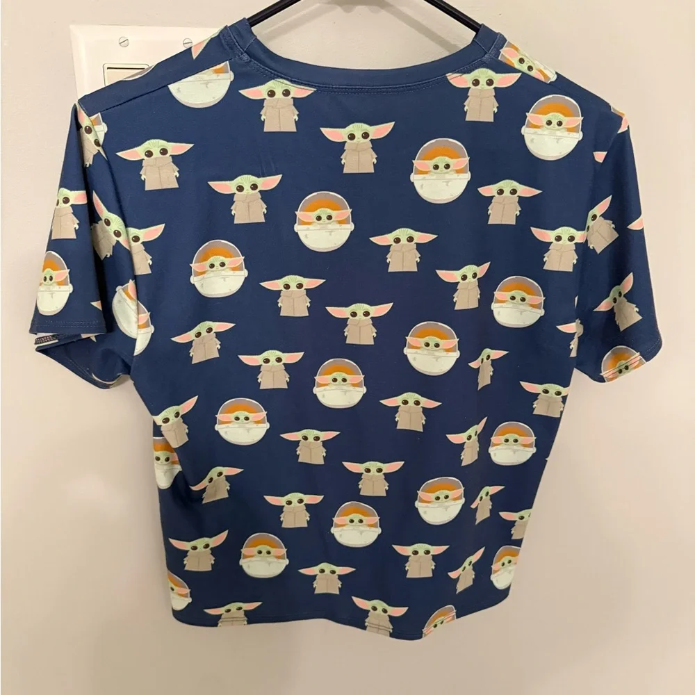 Blackmilk Navy “The Child” Crop Top with Tie Front - Picture 3 of 6